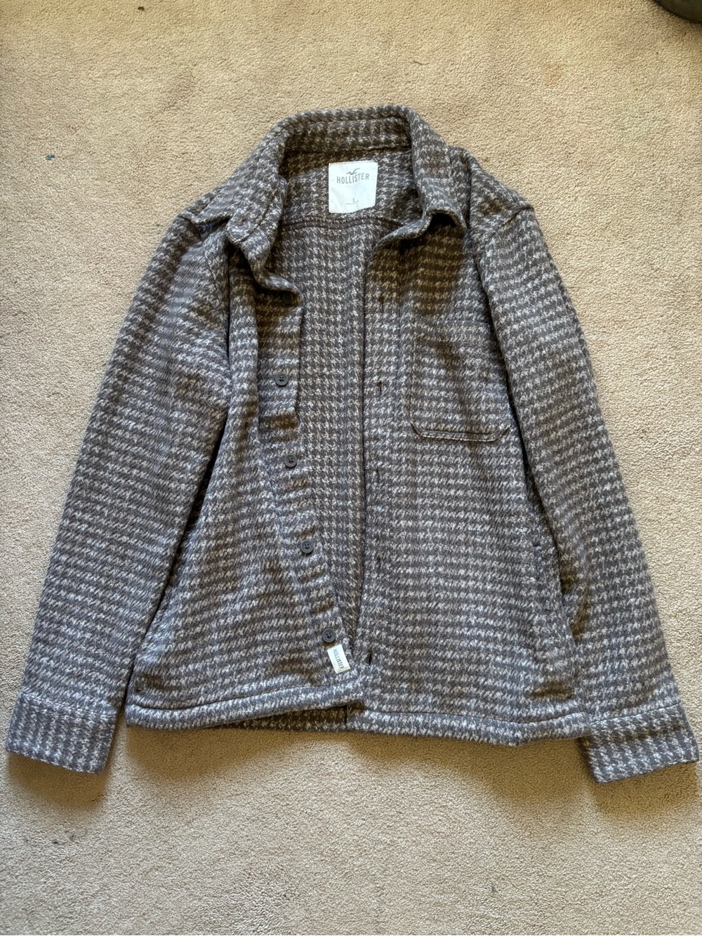 Hollister Women’s Brown Houndstooth Jacket
